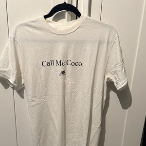 New Balance White 'Call Me Coco' Tee